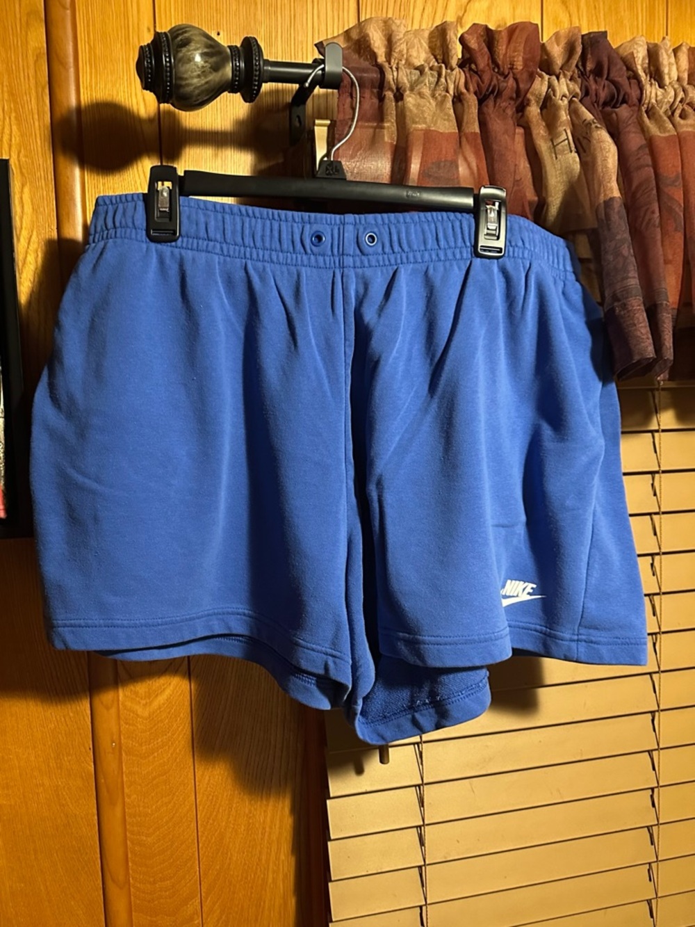 Nike Blue Men’s Athletic Shorts with White Logo
